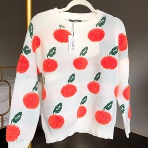Shop Cider Orange Pattern Sweater